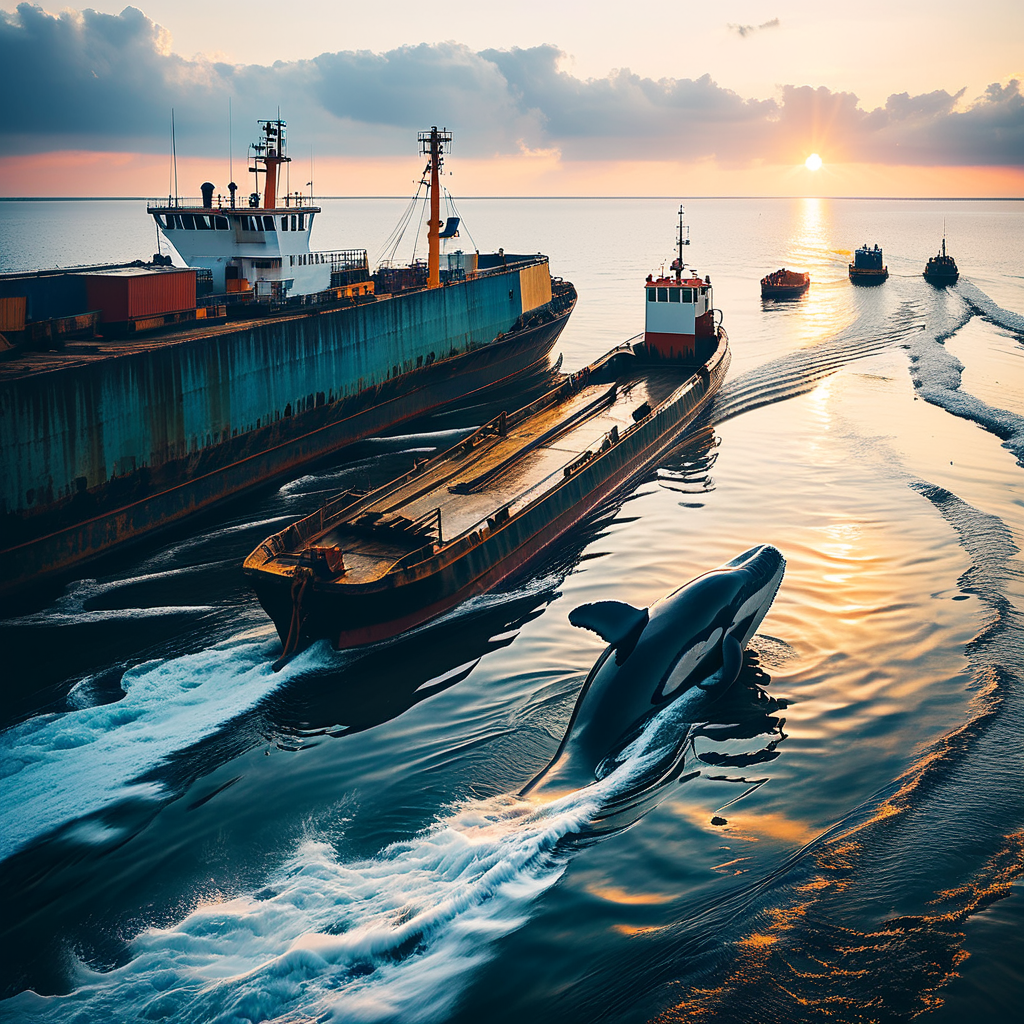Wal in Ostsee wird auf einem Lastkahn zur Nordsee gebracht – Rettungsaktion im Gange