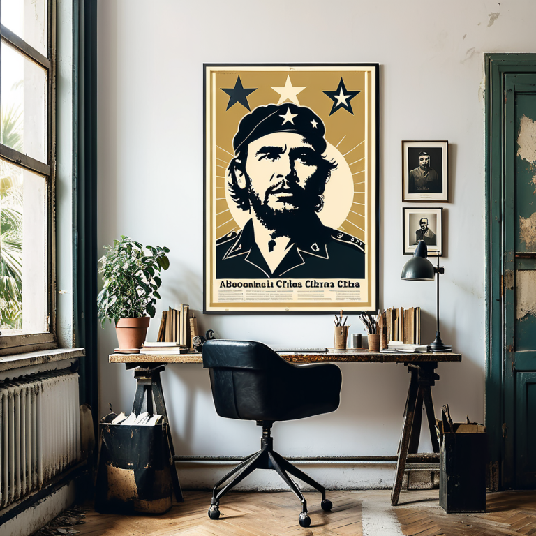 Bilder von Fidel Castro und Che Guevara in Helene Budligers Büro: Ein Blick zurück auf Havanna