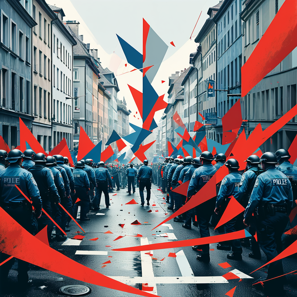 1. Mai in Zürich: Konfrontationen zwischen vermummten Demonstranten und Polizei im Kreis 4