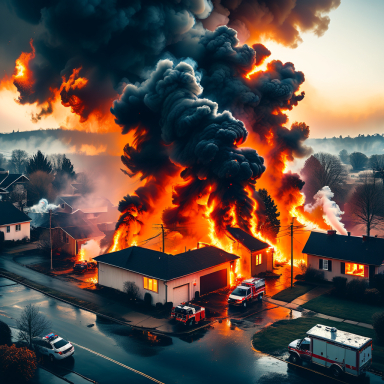 Grave incendio a Langnau distrugge due case e un garage