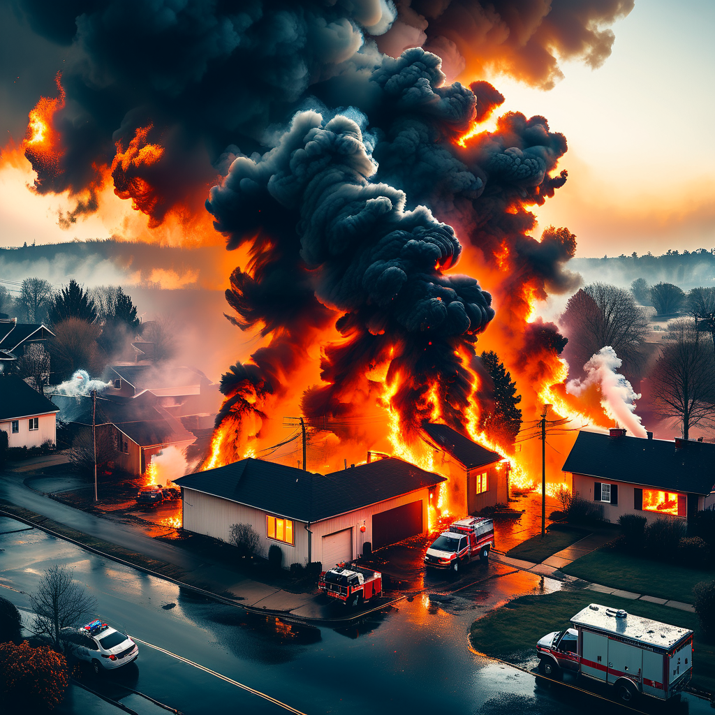 Grave incendio a Langnau distrugge due case e un garage