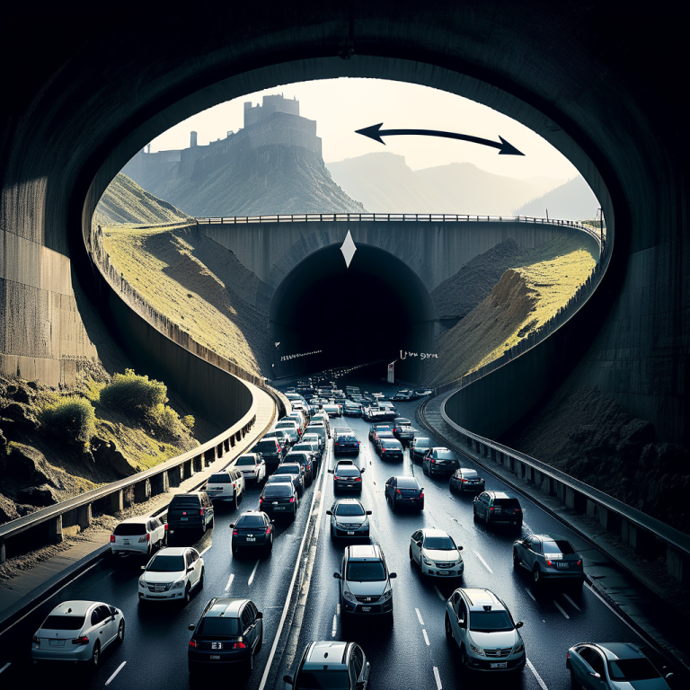 Massiver Stau vor dem Gotthardtunnel Richtung Norden