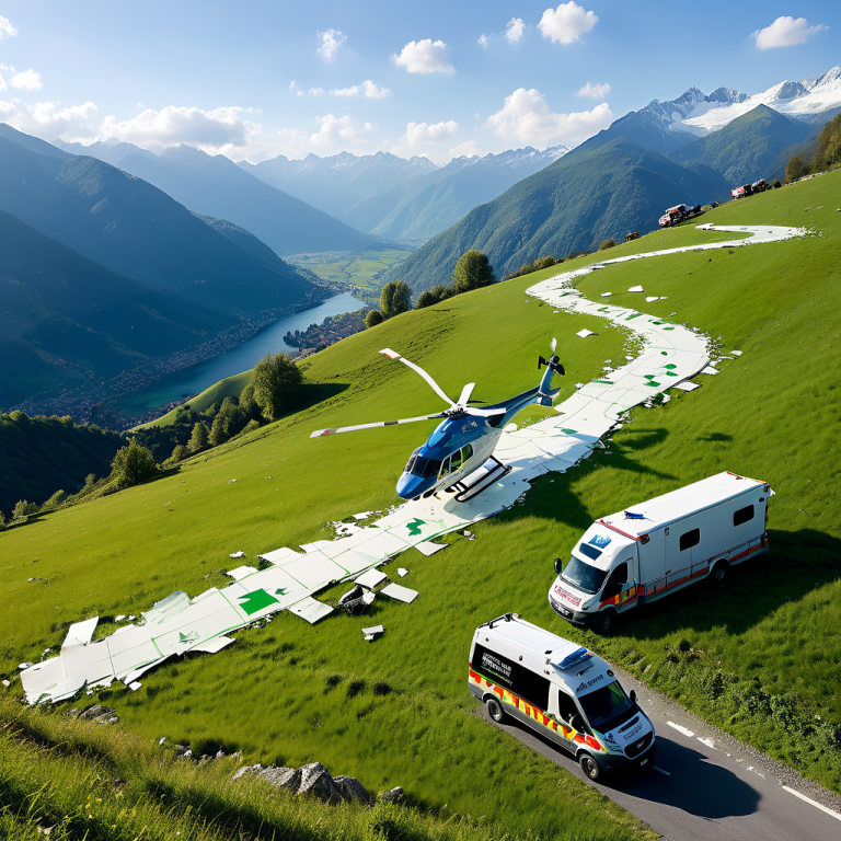 Helikopterabsturz im Tessin – Sechs Verletzte nach Flugunfall