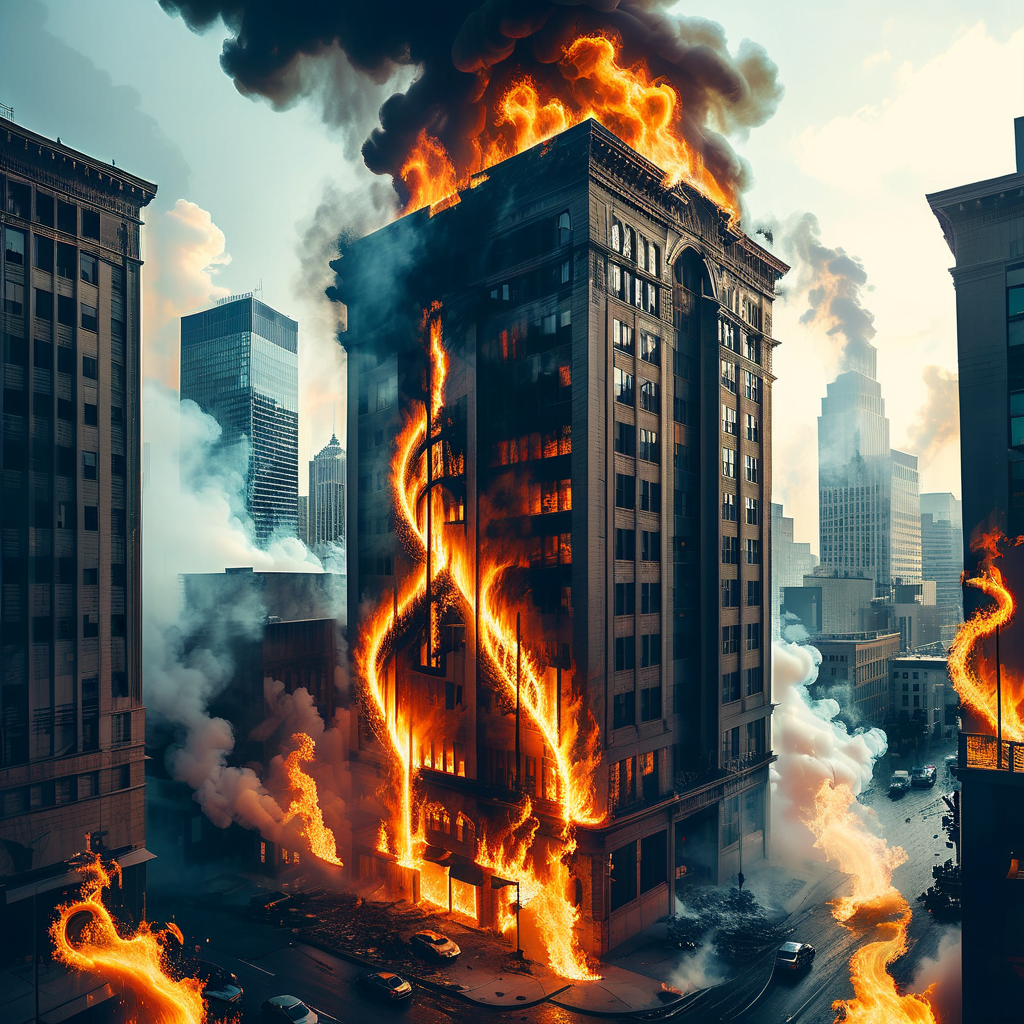 Incendio distrugge edificio commerciale, danni per milioni