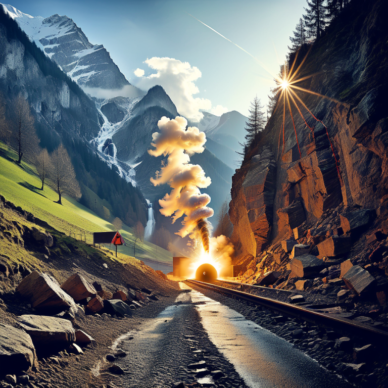Symbolische Sprengung markiert Baustart des Morschacher Tunnels
