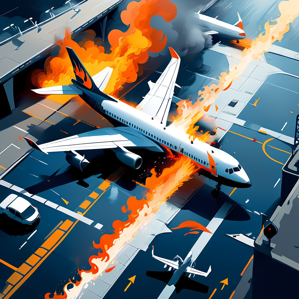 Flugzeug trifft auf Bodenpersonal in Denver - Flughafenunfall mit Feuerwehreinsatz
