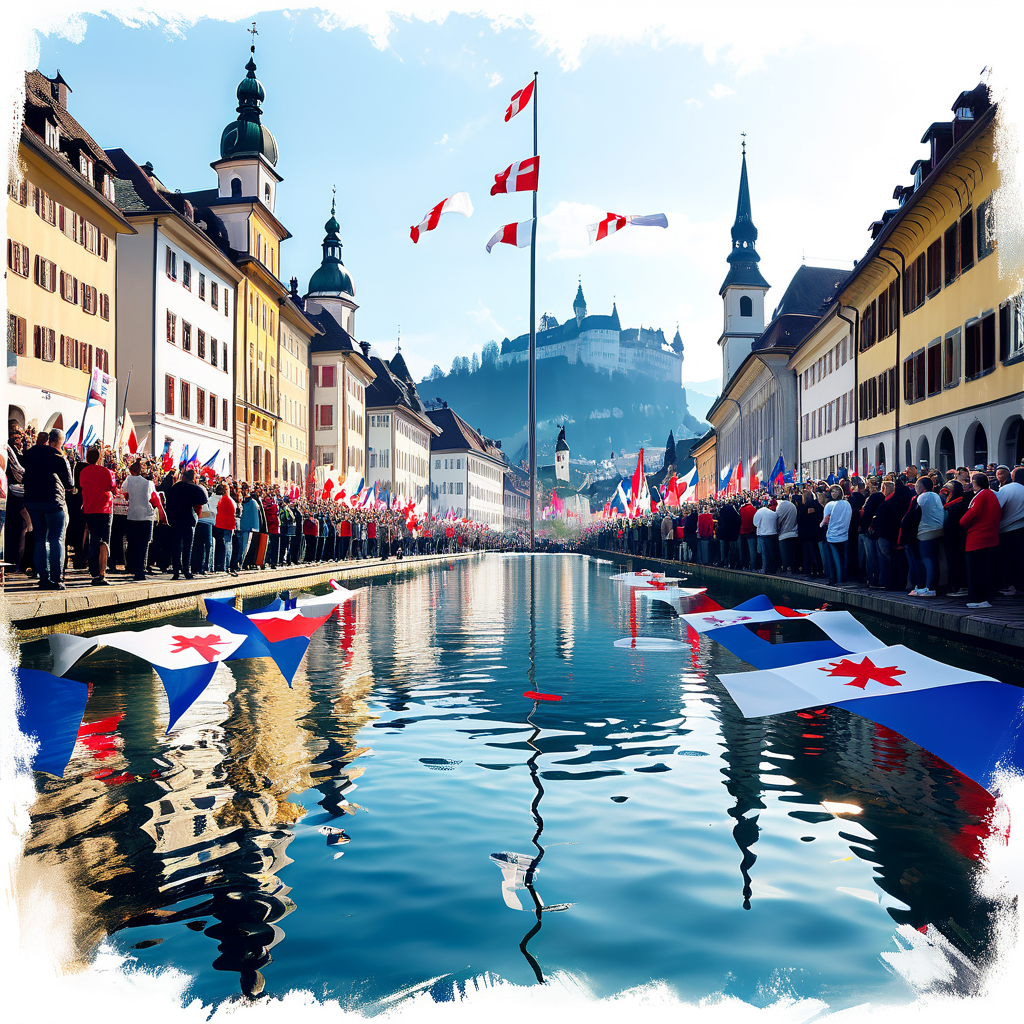 Kundgebung und Gegendemonstration in Luzern – Rechtsextreme und linke Gruppen aufeinanderprallend