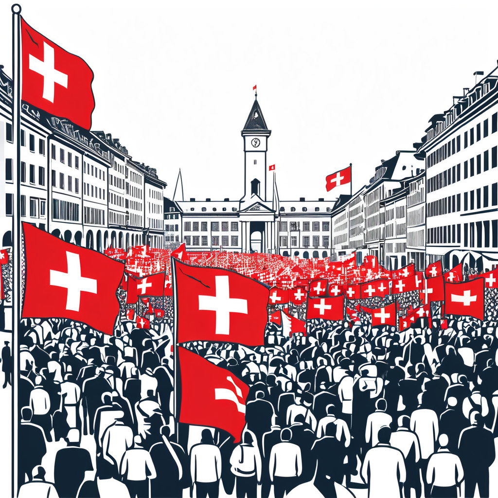 Manifestazione di massa contro l'accordo UE-Svizzera e risposta della sinistra a Lucerna